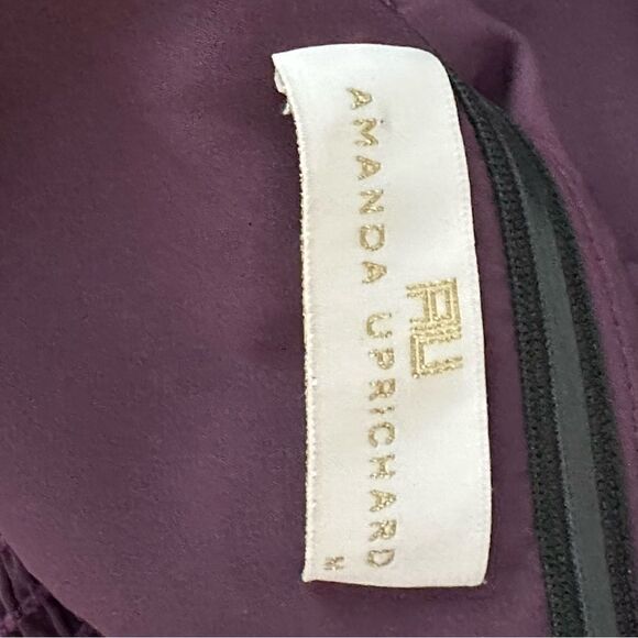 REVOLVE Amanda Uprichard Purple Topanga Strapless Mini Cocktail Dress | M - Picture 7 of 9